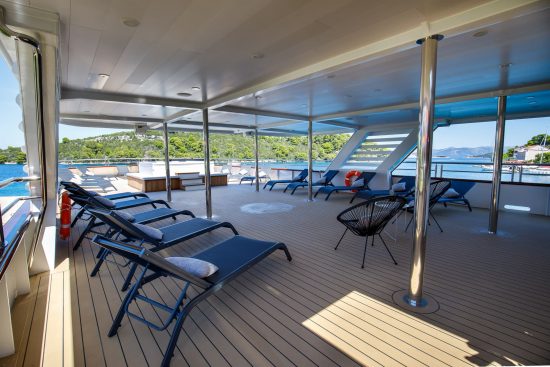 The Sun deck onboard MS My Wish