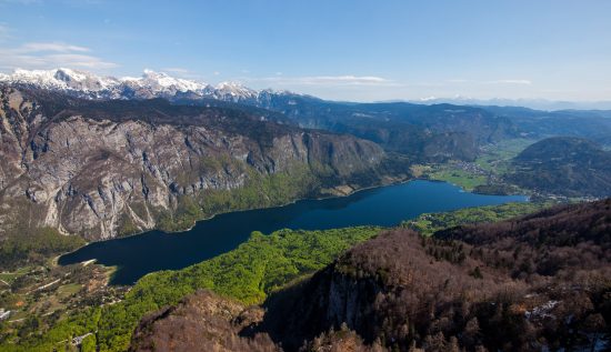 Magnificent views across the Julian Alps including the beautiful Lake Bohinj (credit: Ales Zdesar)