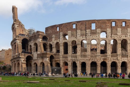 The might Roman Colosseum, Rome Italy