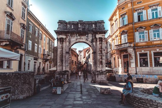 The Arch of the Sergii in Pula.