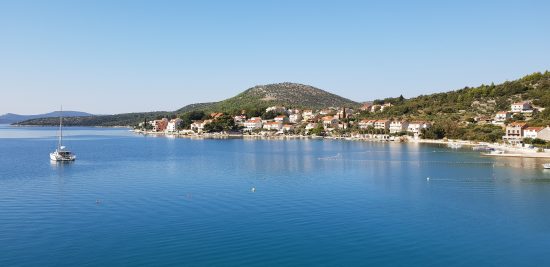 Slano bay in Croatia, the last bay in the Dubrovnik Riviera heading northwards.