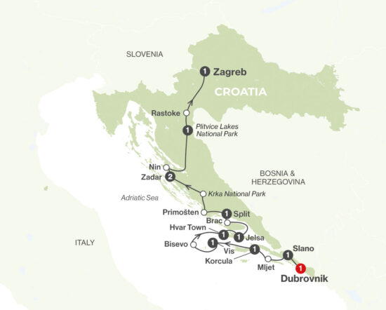 itinerary map