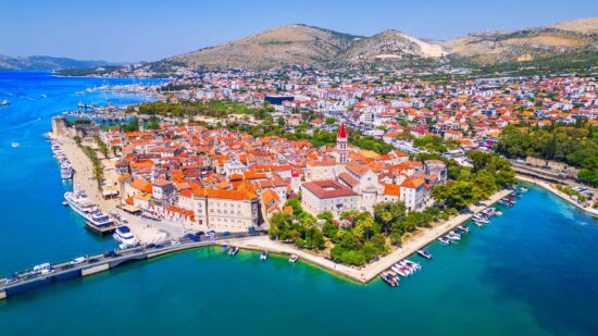 The town of Trogir, located less than 30km from Split